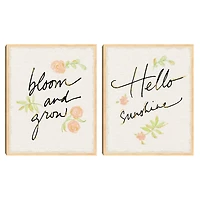 Bloom & Grow Kids Framed Canvas Prints, Set of 2