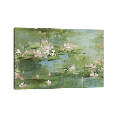 Celadon Waterlilies Canvas Art Print