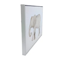 Walking Elephant Kids Framed Canvas Art Print
