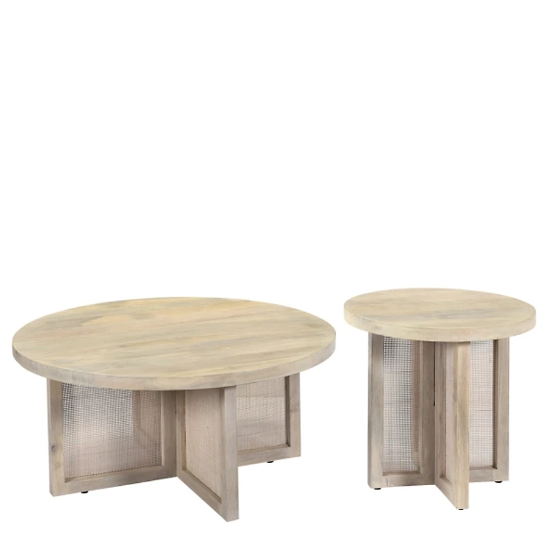 Natural Round Wyeth Accent Table