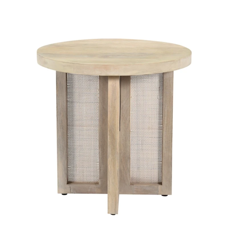 Natural Round Wyeth Accent Table