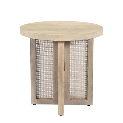 Natural Round Wyeth Accent Table