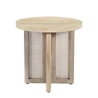 Natural Round Wyeth Accent Table