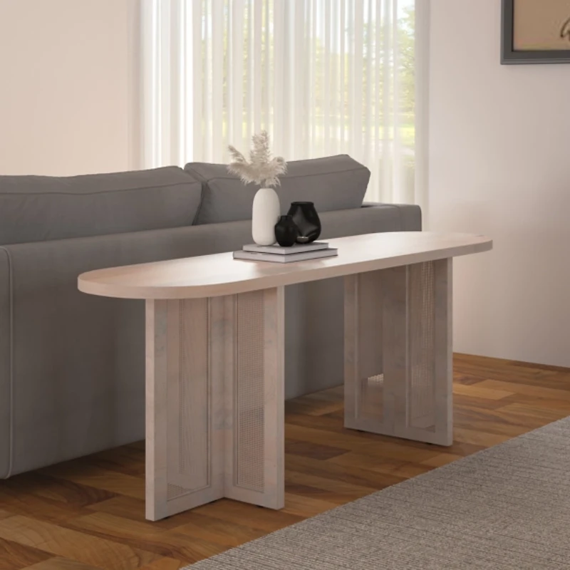 Gray Wood Wyeth Console Table