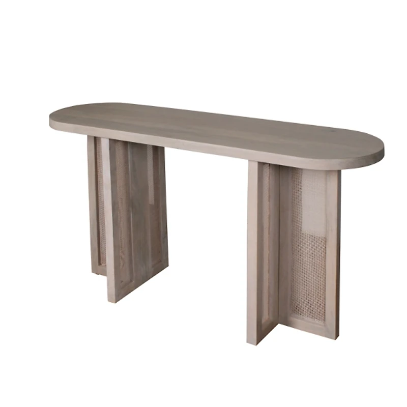 Gray Wood Wyeth Console Table