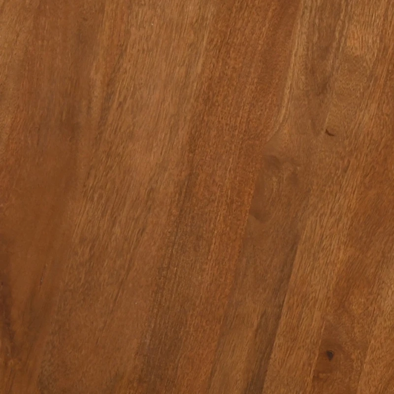 Brown and Brass Round Storage Coffee Table