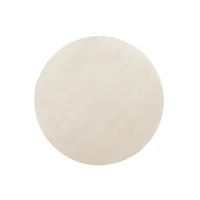 White Distressed Fluted Accent Table