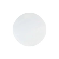 White Distressed Round Storage Coffee Table