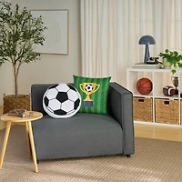 Plush Soccer Pillows, Set of 2
