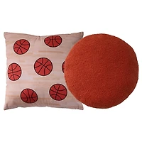 Plush Basketball Pillows, Set of 2