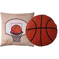 Plush Basketball Pillows, Set of 2