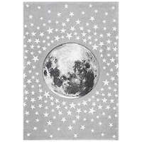 Gray Moon Kids Area Rug, 8x10