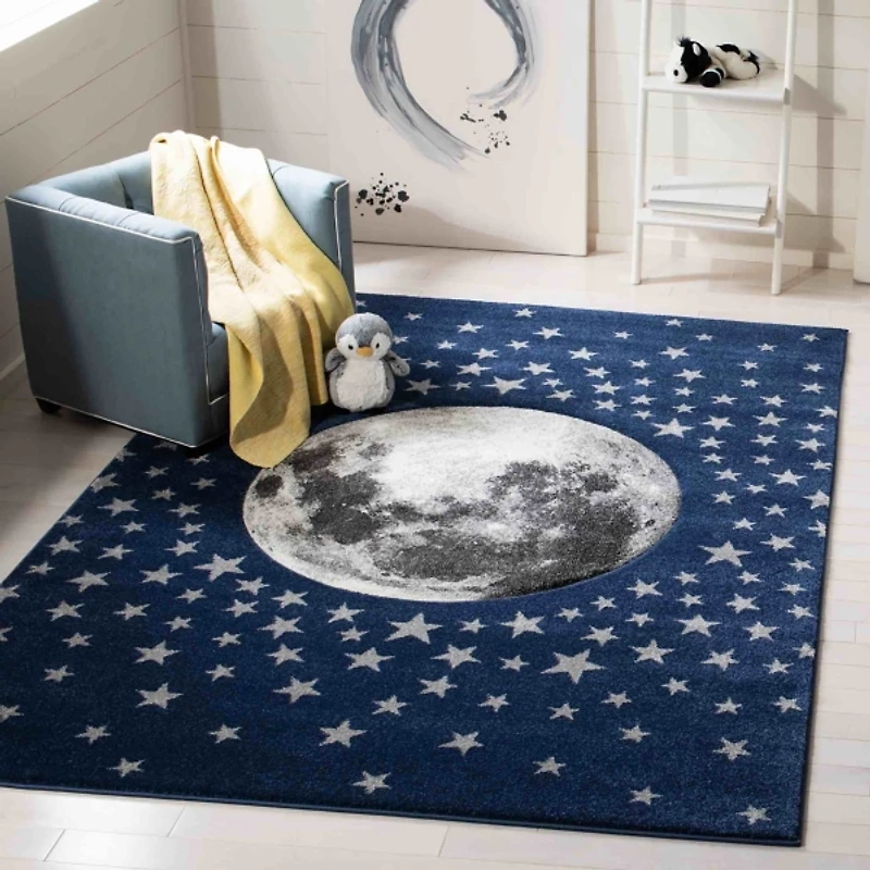 Blue Moon Kids Area Rug, 6x9