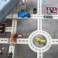 Town Roads Kids Area Rug