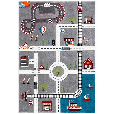 Town Roads Kids Area Rug