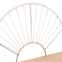 Gold Arched Sun Rays Wall Shelves, Set of 2