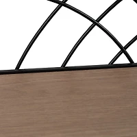 Black and Natural Floating Shelves, Set of 3