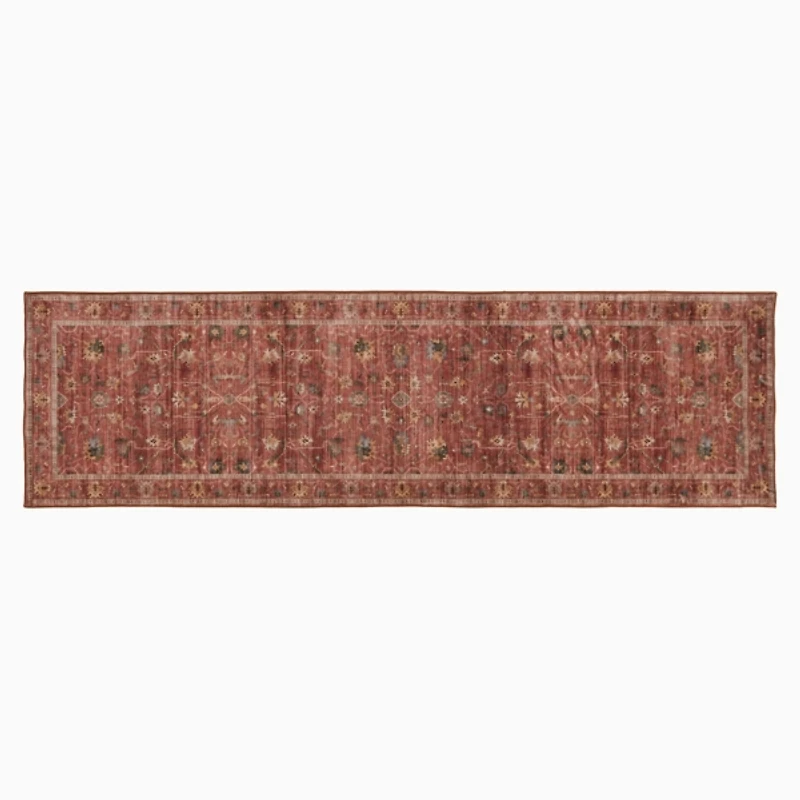 Rust Blair Washable Runner, 2x7
