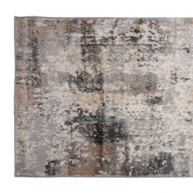 Gray Aurora Abstract Runner, 2x8