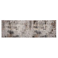 Gray Aurora Abstract Runner, 2x8