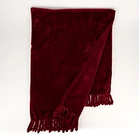 Burgundy Perfectly Plush Throw