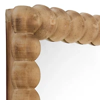 Natural Beaded Wood Ellie Wall Mirror