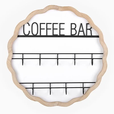 Coffee Bar Scalloped Wall Hooks