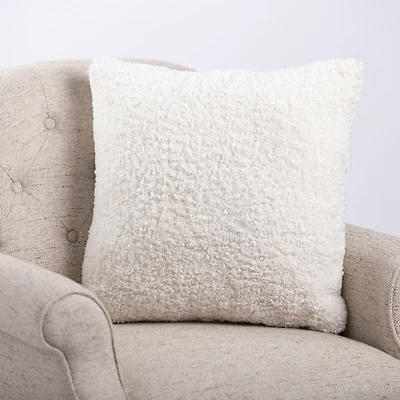 Ivory Cozy Boucle Pillow