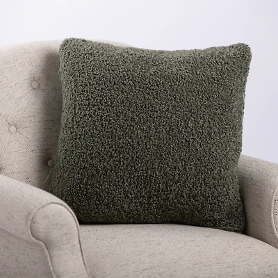 Sage Cozy Boucle Pillow
