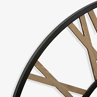 Ben Metal and Wood Wall Clock