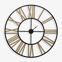 Ben Metal and Wood Wall Clock