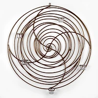 Brass Metal Spiral Votive Wall Sconce