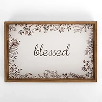Blessed Decorative Wooden Tray