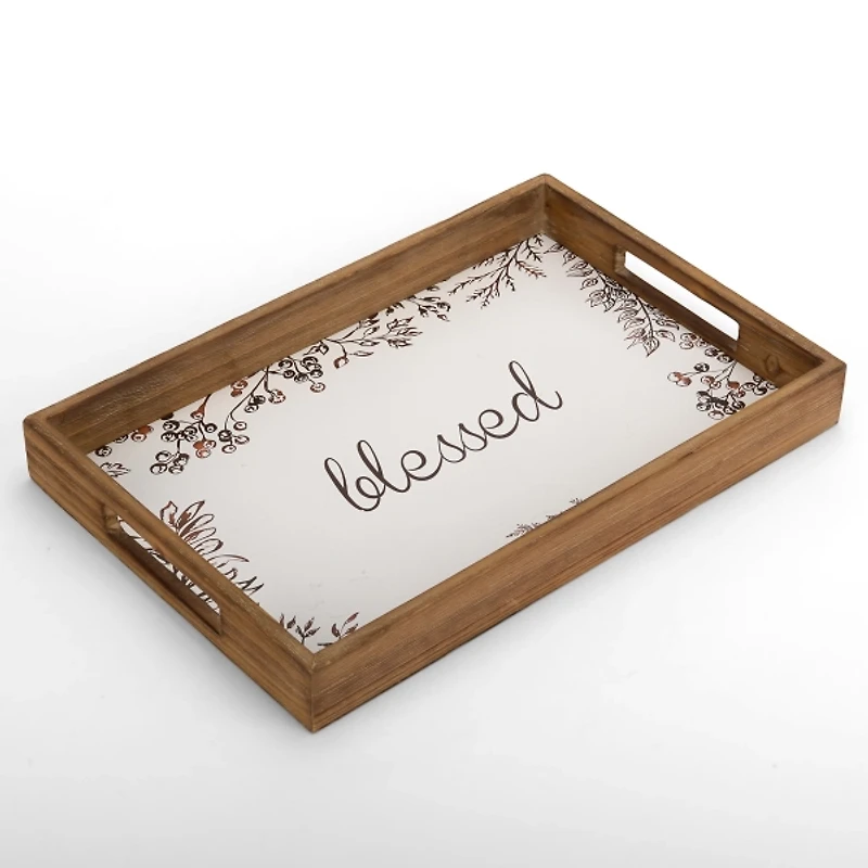 Blessed Decorative Wooden Tray