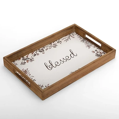 Blessed Decorative Wooden Tray