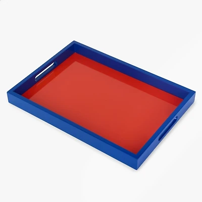 Orange & Blue Game Day Decorative Tray