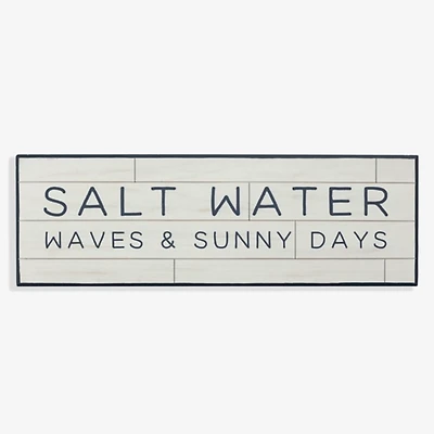 Salt Water Wood Wall Plaque