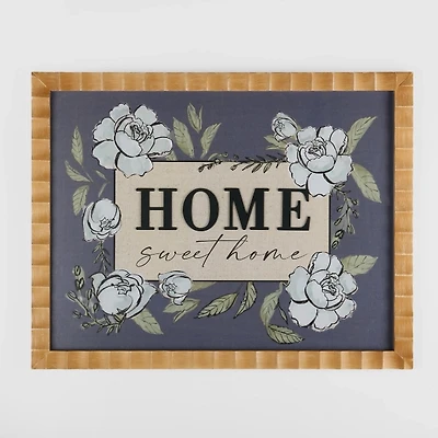 Home Sweet Home Wavy Frame Wall Plaque