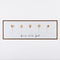Give It To God Floral Wall Plaque