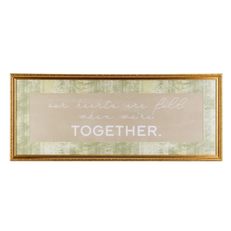 Hearts Are Full Framed Wall Plaque