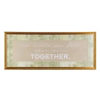 Hearts Are Full Framed Wall Plaque