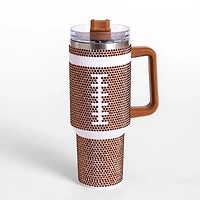Bling Football 40 oz Insulated Tumbler
