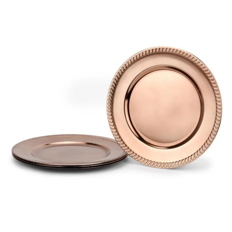 Bronze Rope Chargers, Set of 4