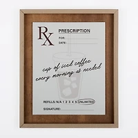 Iced Coffee Prescription Wall Plaque