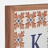 Embossed Metal Floral Kitchen Wall Plaque