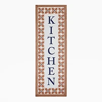 Embossed Metal Floral Kitchen Wall Plaque