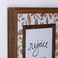 Rejoice Always Botanical Wall Plaque