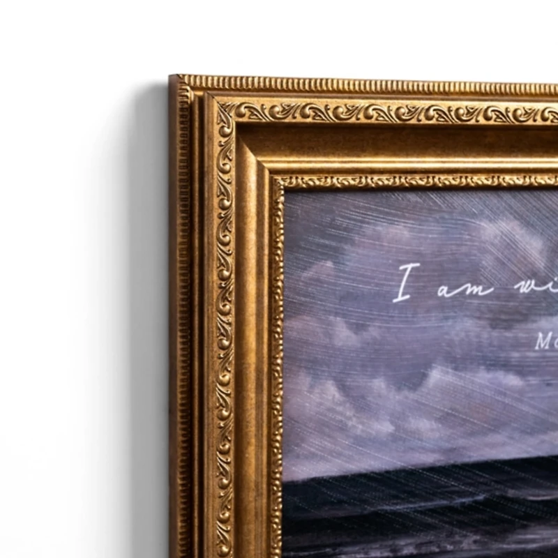 With You Always Gold Framed Wall Plaque