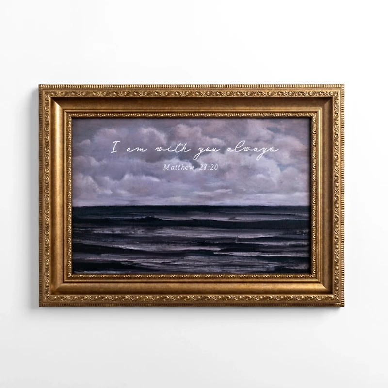 With You Always Gold Framed Wall Plaque