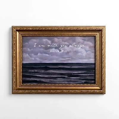 With You Always Gold Framed Wall Plaque